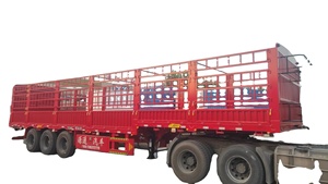 Vente directe usine : Semi-<span class=keywords><strong>remorque</strong></span> à ridelles 3 essieux, forte capacité de charge pour le transport de bétail, destinée au marché africain - Product Image 3