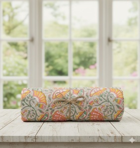 Tela de Algodón Tejida Resistente al Agua de Calidad Premium con Estampado Floral de Peso Medio por Metro para Prendas, Textiles del Hogar y Fundas de Bolsos - Product Image 2