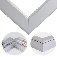 Cadre de boîte lumineuse en aluminium extrudé anodisé sur mesure, fabrication en gros, OEM pour signalétique publicitaire commerciale et salons de bijouterie