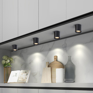 โคมไฟดาวน์ไลท์ทรงกระบอกติดเพดานเชิงพาณิชย์แบบติดตั้งบนพื้นผิวอลูมิเนียมไฟดาวน์ไลท์ LED สีขาวอุ่น - Product Image 5