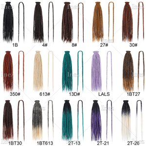 Estensioni Dreadlock a Doppia Estremità da 24 Pollici, Morbide Estensioni Dreadlock Fatte a Mano Stile Reggae, Treccia Sintetica per Donne e Uomini - Product Image 4