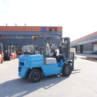 Chariot élévateur GPL à double carburant, export direct usine, 3 tonnes, 3,5 tonnes, 4 tonnes, 5 tonnes, hauteur de levage 3m-7m, moteur japonais, certifié CE ISO