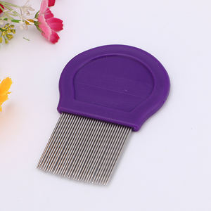 Atacado Dentes Densos Agulhas Longas Pet Piolhos Nit Comb Gatos e Cães Piolhos Comb Grate Comb Pet Tick Flea Ferramenta de Remoção - Product Image 5
