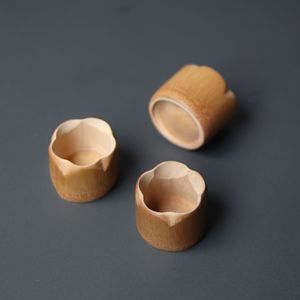 Handcrafted Bamboo <b>Teacup</b> Small Irregular Shape For Afternoon Tea Without Lid Kung Fu Tea Cups - Product Image 2