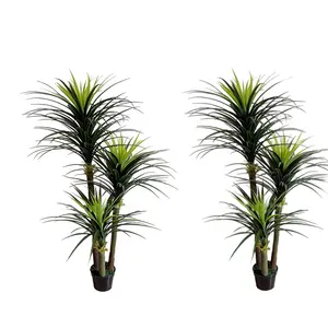 Anti-UV plastic home yucca tropical tree artificial trees decoration for outdoor