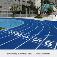 Surface de piste synthétique poreuse pour complexe sportif, construction multicouche, approvisionnement direct usine pour le campus des Philippines