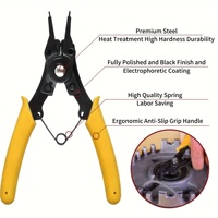456 Pcs Boxed Manganese Steel Shaft Retaining Rings C-type External Snap Open-type Elastic Widened Yellow GB894.1 980 MPa