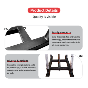 Phòng tập thể dục thiết bị kéo và đẩy Electroplate đào tạo điện SLED điện trọng lượng tấm SLED - Product Image 4