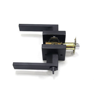 Poignée de passage de salle de bain moderne australienne américaine en alliage de zinc à trois barres système de <span class=keywords><strong>verrouillage</strong></span> domestique intérieur pour portes et fenêtres - Product Image 1