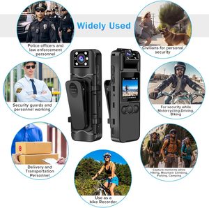 Ultra <span class=keywords><strong>4K</strong></span> Body Cam Wearable Body Wearn Camcorder Video Recording Pen Camera avec objectif rotatif à 180 pour la sécurité - Product Image 6