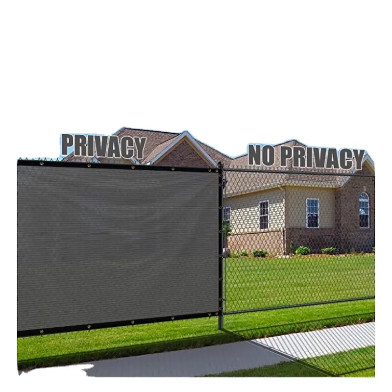 Jaring plastik digunakan untuk layar pagar layar Privasi mgo hijau 4 'x 50' hitam pagar privasi layar kaca depan