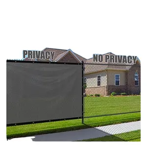 用于围栏屏幕隐私屏幕的塑料网绿色mgo 4 'x 50' 黑色围栏隐私屏幕挡风玻璃