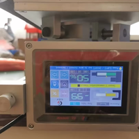 Machine de guidage de bande de 350 mm avec table de réception de matériaux