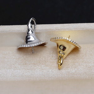 Wenchi Zircon S925 Baroque Style Floating Design DIY Small <b>Devil</b> Versatile Shaped Bead Hollow Base Pendant <b>Accessory</b> 13172 China - Product Image 4