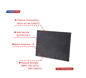 Piastra in Carburo di Silicio ad Alta Refrattarietà 1770-2000°C SiSiC RSiC, Ripiano per <span class=keywords><strong>Forno</strong></span>, per Ceramica e Forni per Pizza, con Servizio di Piegatura - Product Image 2