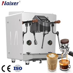 Machine à expresso professionnelle 9 bars avec débitmètre, 1 groupe, double chaudière, OPV, semi-automatique, pour café - Product Image 1