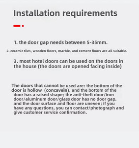 Khóa cửa chống trộm di động đa năng màu đỏ bán chạy cổ điển, thích hợp cho khách sạn, nhà ở và du lịch - Product Image 6