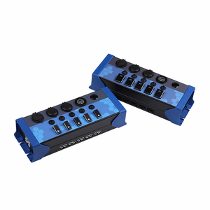 กล่องจ่ายไฟแบบพกพา 12 โวลต์ DIY บล็อกควบคุมไฟ DC 12V พร้อมอุปกรณ์เสริมระบบสัมผัส แผงสวิตช์สำหรับรถบ้าน วัสดุ ABS - Product Image 5