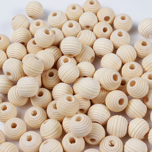 <b>Wood</b> <b>Beads</b> 10-20mm Unfinished Spiral Round <b>Wood</b> <b>Beads</b> Jewelry Accessories Jewelry <b>Beads</b> - Product Image 2