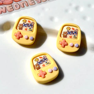 100 unids/bolsa amarillo rosa púrpura verde marrón máquina de juego dijes de resina para Slime funda móvil llavero DIY decoración artesanal - Product Image 2