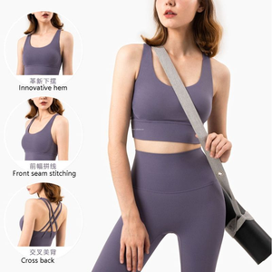 Nouveau soutien-gorge <span class=keywords><strong>de</strong></span> yoga Lulu 3D pour femme, dos élégant, <span class=keywords><strong>sous</strong></span>-vêtement <span class=keywords><strong>de</strong></span> sport Lulu, soutien-gorge <span class=keywords><strong>de</strong></span> course antichoc froncé, hauts <span class=keywords><strong>de</strong></span> sport pour la gym - Product Image 3