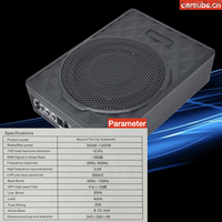 Caisson de basses de voiture 6.5 pouces RMS 300W Peak 1200W Strong Bass Subwoofer actif sous le siège pour véhicule électrique