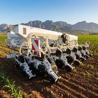 Semoir à maïs pneumatique de précision LEROX Professional à 16 rangs avec boîte de 470 L haute capacité pour l'agriculture du maïs