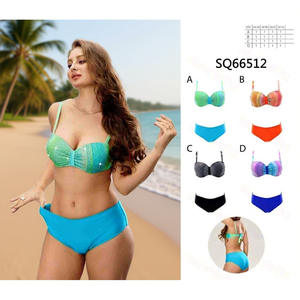 Costume da bagno intero taglie forti con controllo pancia, monokini sexy e coprente per la spiaggia, taglie 42 44 46 48, rosso blu verde giallo - Product Image 3