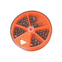 Palmer split shot morsure plomb de pêche plomb toboggan accessoires de pêche plombs poids pêche ensemble boîte en stock poids en gros