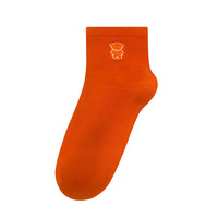 Chaussettes pour femmes Little Bear en coton pur, absorbantes et respirantes, style simple et tendance, vente en gros