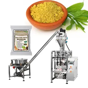 Factory price SS304 automatic mirchi multani mitti mehndi lucuma spices powder packing machine