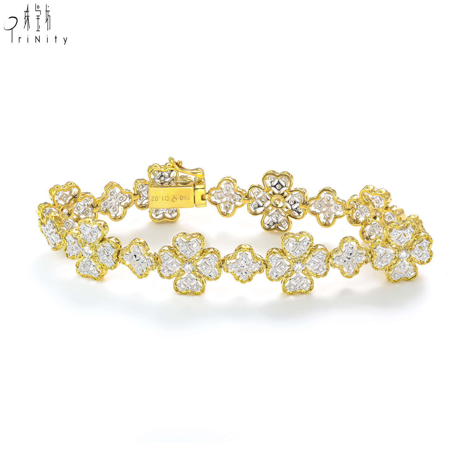 18K Yellow White Gold