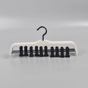 Percha <span class=keywords><strong>de</strong></span> plástico <span class=keywords><strong>de</strong></span> paja <span class=keywords><strong>de</strong></span> trigo <span class=keywords><strong>de</strong></span> marca personalizada para pantalones, perchas duraderas <span class=keywords><strong>de</strong></span> plástico <span class=keywords><strong>ZARA</strong></span> para pantalones con clips <span class=keywords><strong>de</strong></span> plástico - Product Image 2