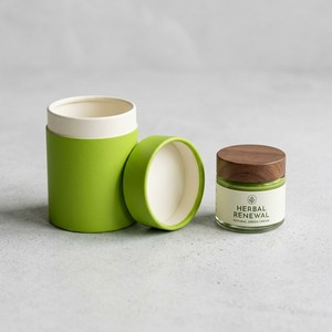 Custom Round Paper Tube Box for Luxury Skincare Cream Face <b>Moisturizer</b> Jar Packaging Brand Logo Wholesale - Product Image 1