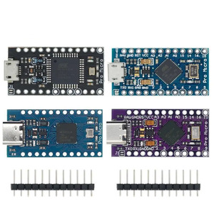 Pro Micro ATMEGA32U4 5V/16MHZ module With the <strong>bootloader</strong> MINI <strong>USB</strong>/Micro <strong>USB</strong>/TYPE-C with 2 row pin header - Product Image 1