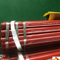 Tuyaux de peinture rouge, système d'incendie automatique Q235, tuyau en acier pour sprinkler, tuyau en acier thermolaqué rouge ASTM A795, lutte contre l'incendie