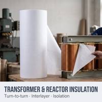 Papier isolant DMD classe F 6641, stratifié composite en polyester pour l'isolation électrique des bobinages de moteurs et des transformateurs