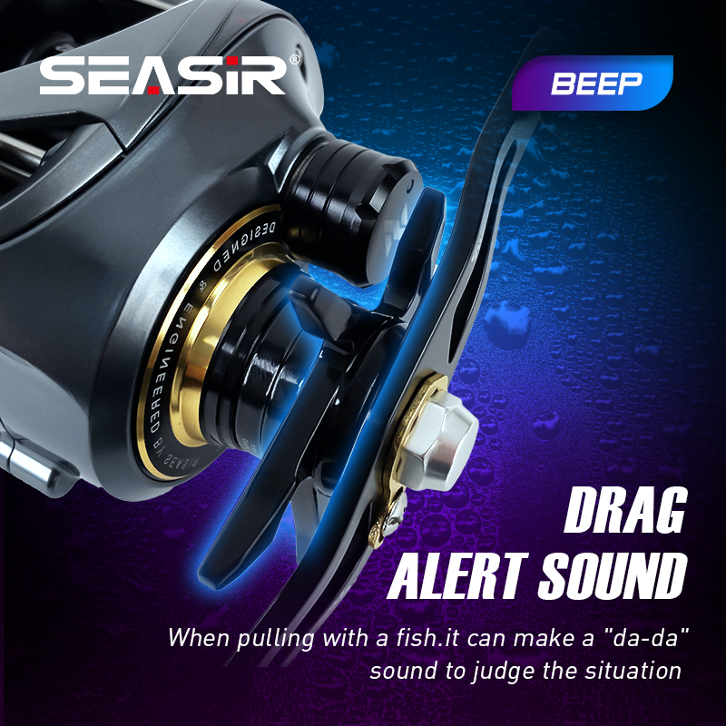 Seasir Cast-X Fishing Reel 6+1BB 7.3:1 Gear Ratio, Carbon
