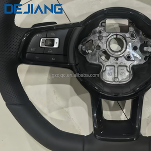 Volante de Cuero Perforado para Accesorios Volkswagen VW Golf 5 6 <span class=keywords><strong>MK6</strong></span>/MK7/MK8 Golf 7 <span class=keywords><strong>MK6</strong></span> <span class=keywords><strong>GTI</strong></span> Jetta Passat B8 <span class=keywords><strong>Polo</strong></span> Negro - Product Image 5