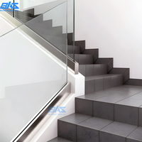 Haute qualité en aluminium verre U canal Base chaussure sans cadre sécurité balustrade escalier rampe pince extérieure terrasse balcon piscine