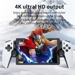 Consola de Videojuegos Retro Portátil M25 M28, Pantalla IPS de 7.1'', 128 GB, Más de 20000 Juegos, Consola Portátil con <span class=keywords><strong>EmuELEC</strong></span> RK3566 - Product Image 6