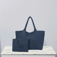 Ensemble de sacs fourre-tout et hobo classiques en cuir PU tressé pour femme avec petite pochette, doublure en polyester, capacité 3L+, Guangzhou