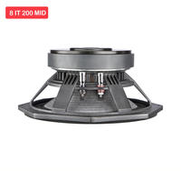 Sweton 8 IT 200 MID Altavoz de Medios Portátil de 8 Pulgadas, 400W, Ferrita, Alta Sensibilidad 95dB, 84-5500Hz, XLR, para Line Array
