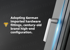 Système de porte coulissante en verre en alliage d'aluminium moderne, charnières cachées, isolation acoustique, guide au sol, intégration murale sans couture pour l'intérieur - Product Image 6