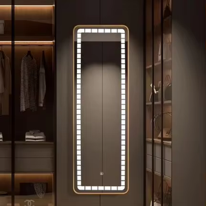 กระจกอัจฉริยะไฟ LED ติดผนังสี่เหลี่ยมสี่เหลี่ยมแบบไร้กรอบอเนกประสงค์สำหรับห้องนั่งเล่นและห้องน้ำ - Product Image 3