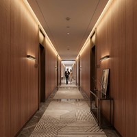 Panel Dinding SPC 5mm Motif Kayu Realistis, Inti Keras, Tahan Air, Tahan Api, untuk Dinding Latar Rumah Tinggal