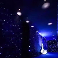 Toile de fond en tissu étoilé LED ignifuge en gros pour mariage 2026