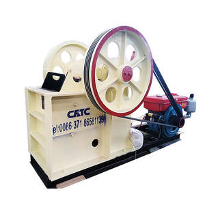 Concasseur à mâchoires Diesel Pe250x400 avec crible, capacité de 20 tonnes par heure, petit concasseur à mâchoires pour pierres et roches - Product Image 1