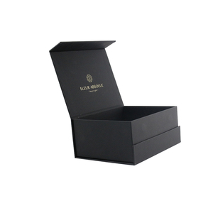High Quality Luxury Custom Cosmetic Perfume <b>Black</b> Magnetic Rigid <b>Boxes</b> Sponge Liner Matt Lamination Embossing Recyclable Gift - Product Image 5