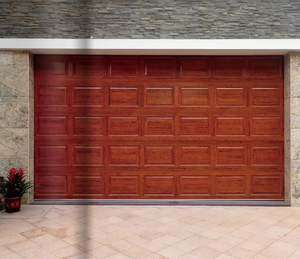 Puertas de Garaje Seccionales de Color Personalizado, de Aleación de Aluminio y Fibra de Vidrio, Resistentes al Viento, Eléctricas, de Apertura <span class=keywords><strong>Lateral</strong></span>, Modernas, para Villas - Product Image 1